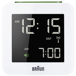 Braun Radio Controlled Global Alarm Clock White